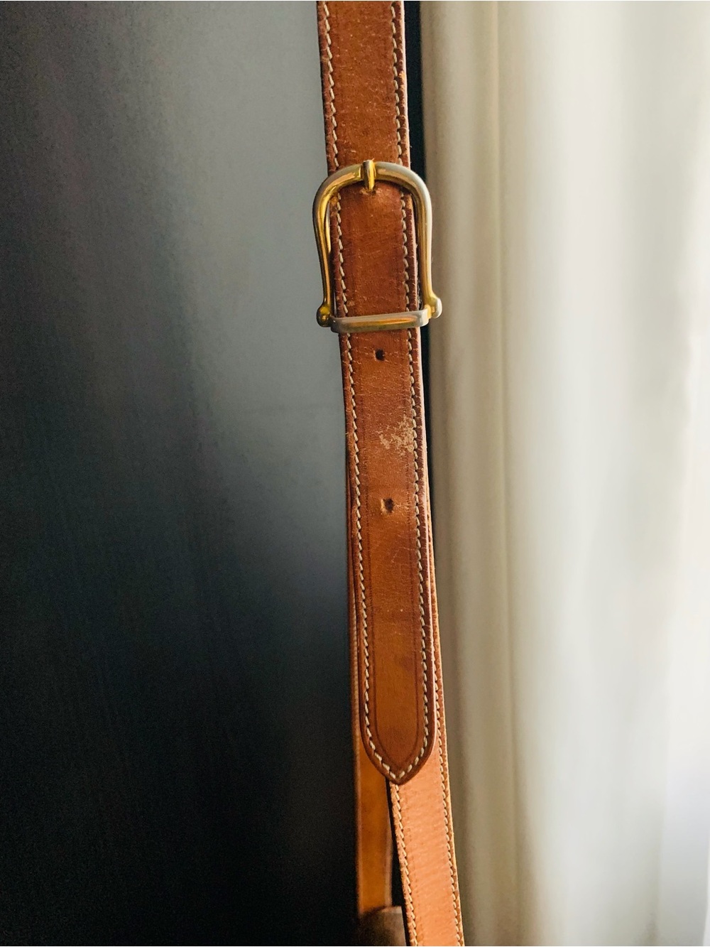 Celine Triomphe Macadam Monogram Canvas Mini Crossbody Brown with Tan Trim - Picture 7 of 15